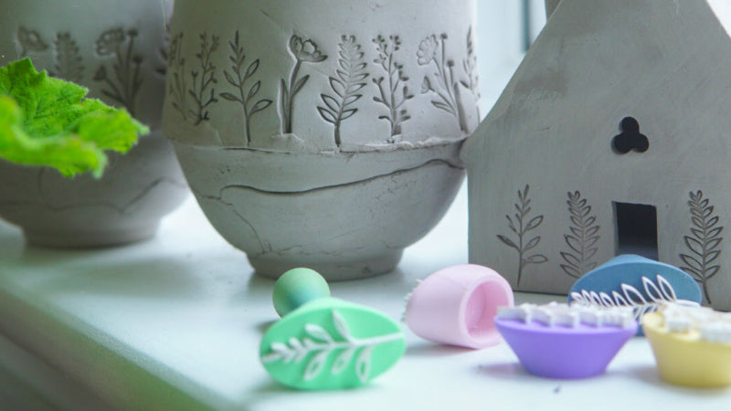Wildflower Clay Stamp Set