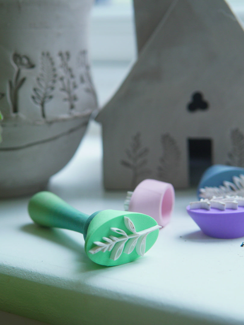 Wildflower Clay Stamp Set