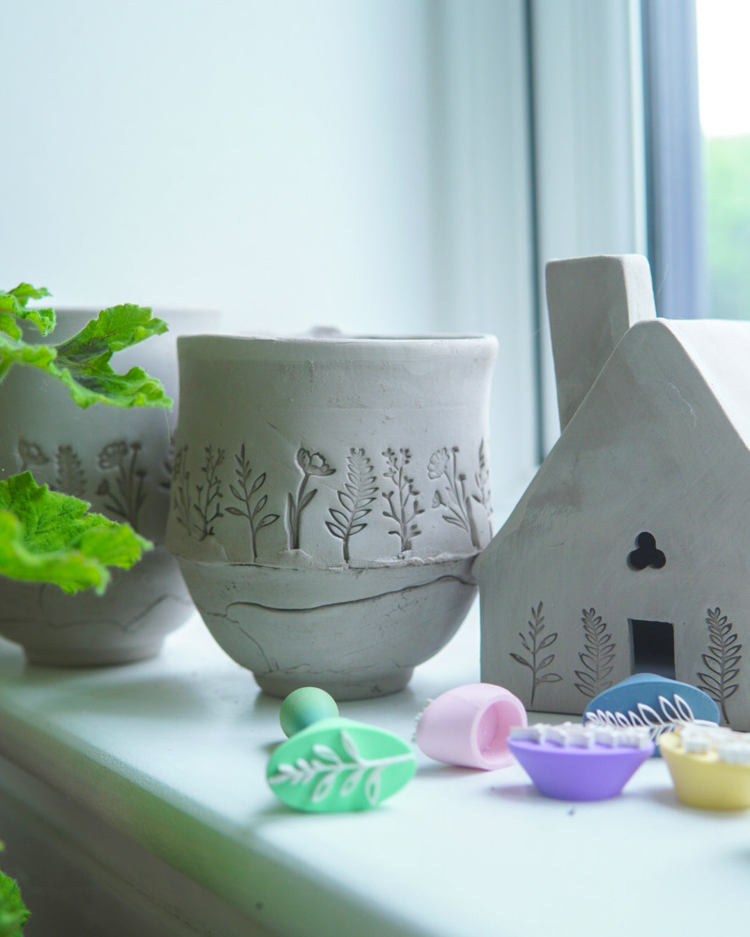 Wildflower Clay Stamp Set